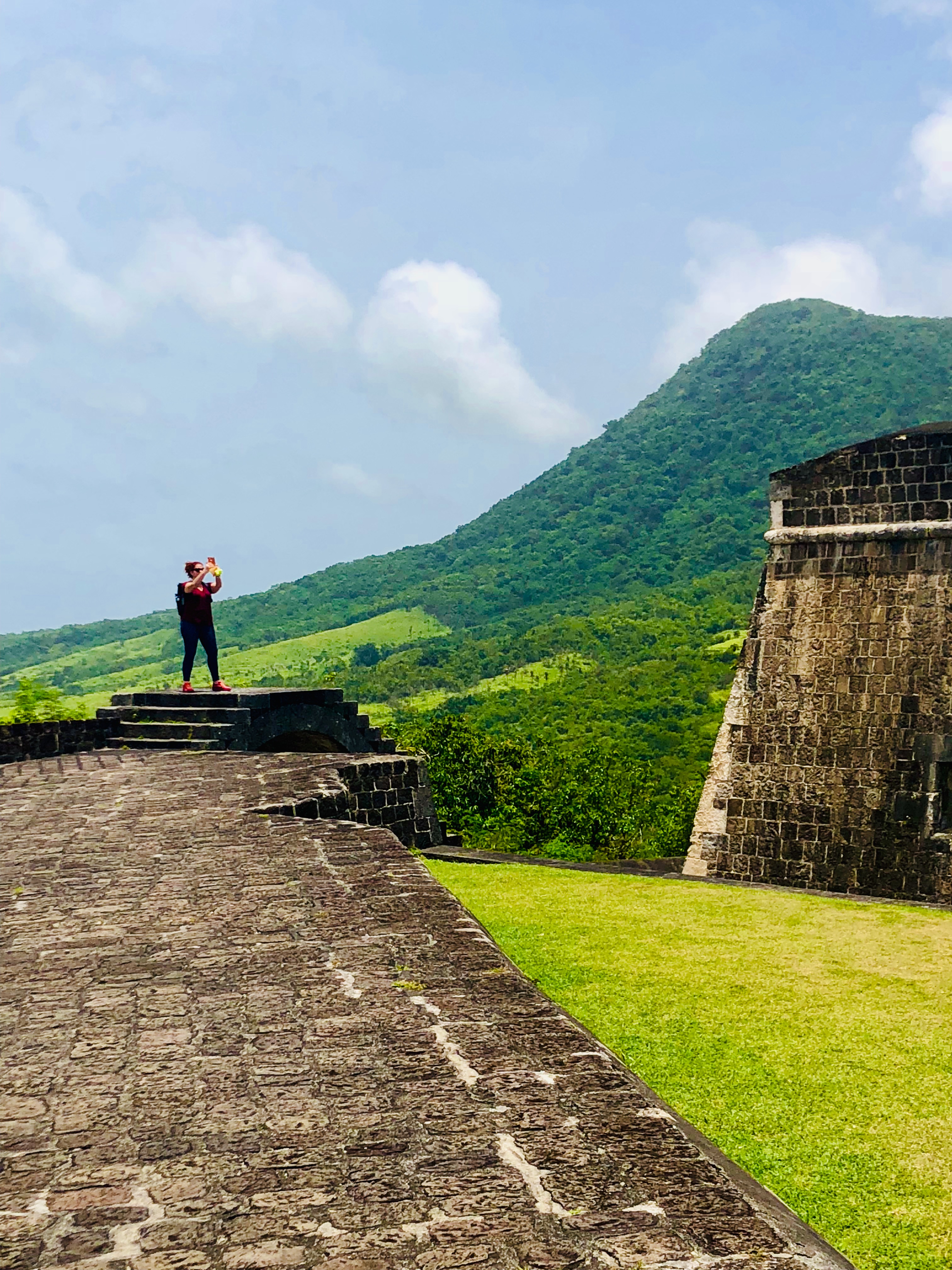Guest at the fort with mountain views