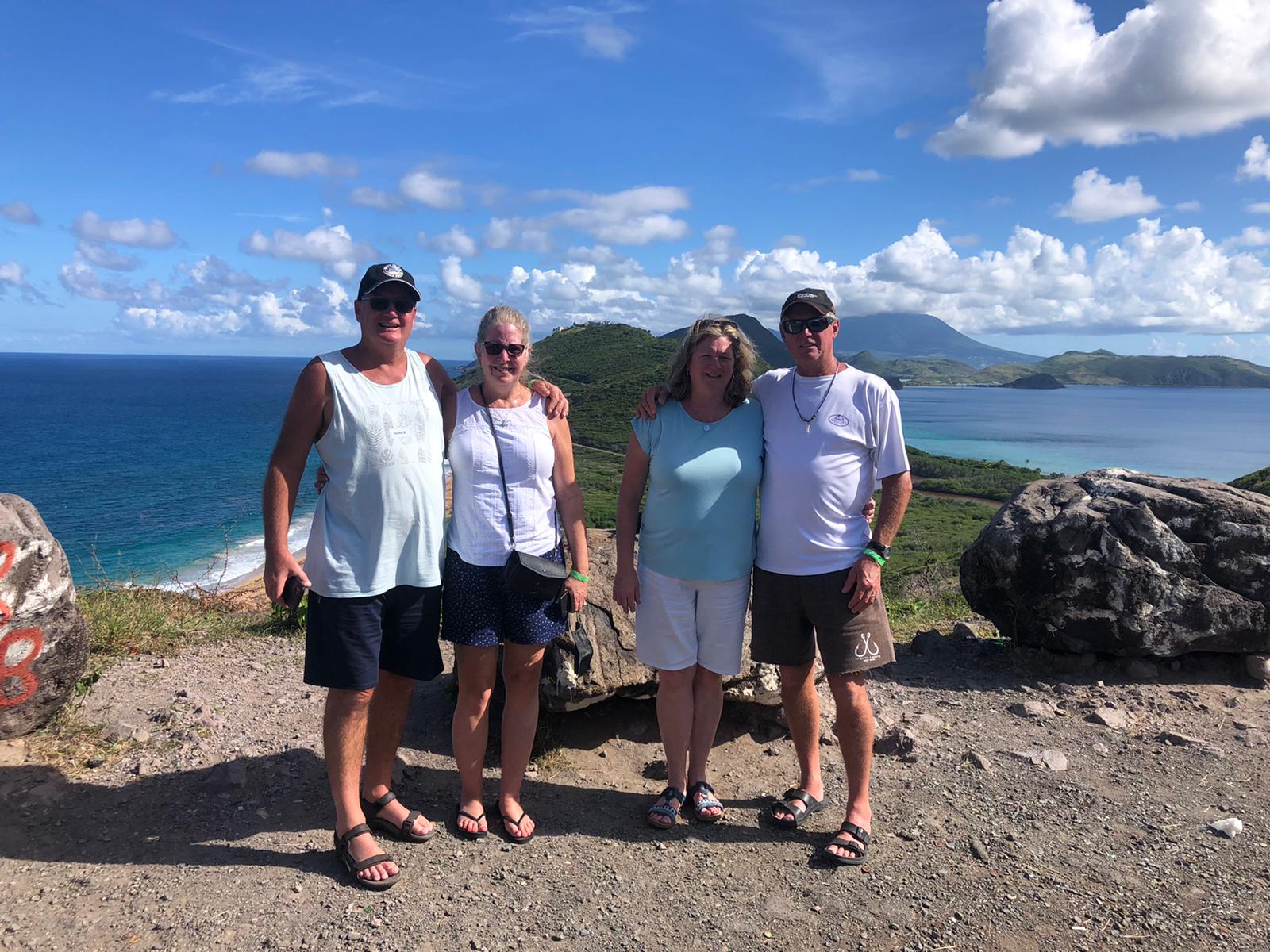 Guests enjoying the view at Timothy Hill